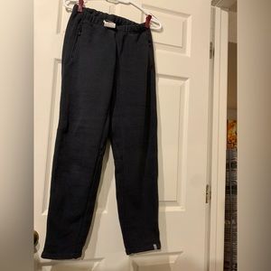 MEC Fleece Pants Black Tapered Size M Super Soft & Warm